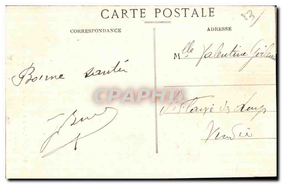 CPA St Raphael Vue a travers les chenes liege — Rückseite