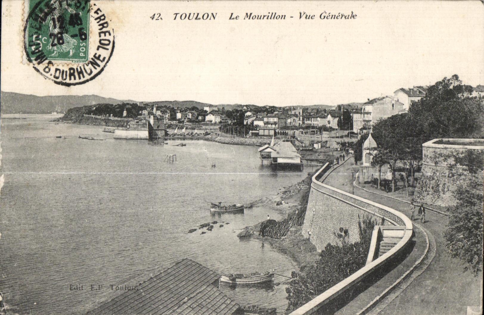 Toulon - Le Mourillon - Vue Générale — Édit. E.P. Toulon, n°42