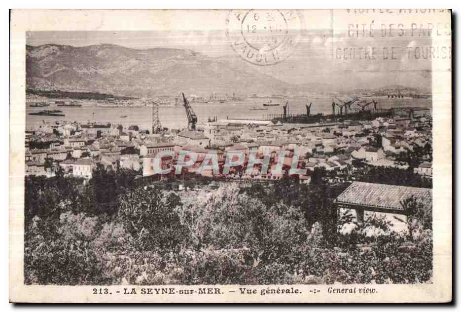 CPA La Seyne Sur Mer Vue generale General view