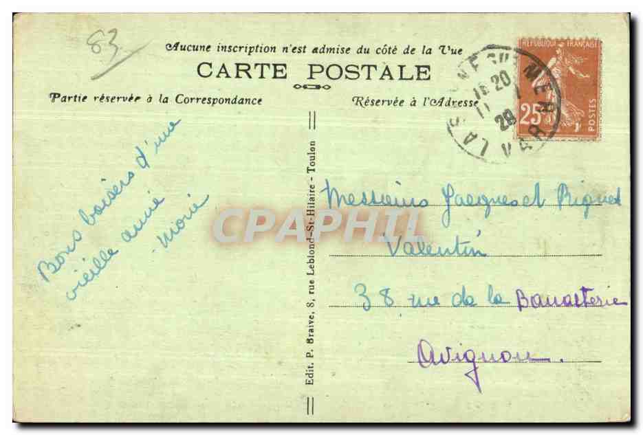 CPA La Seyne Sur Mer Vue generale General view — Verso