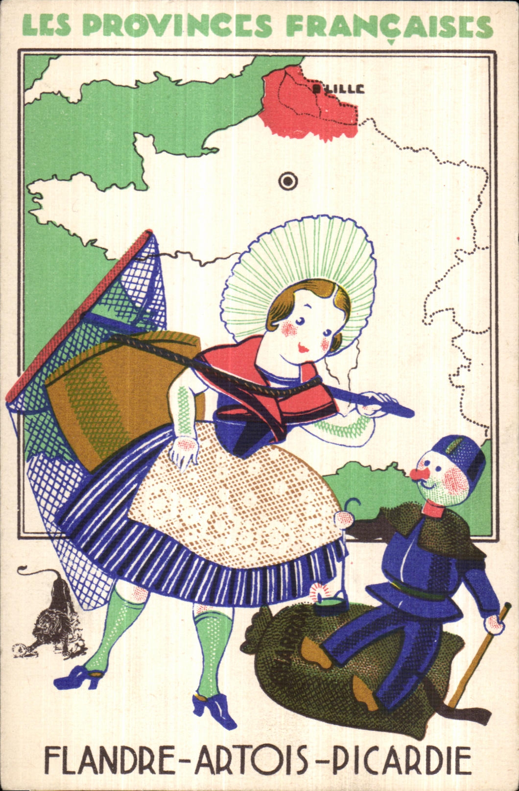 Fiche format carte postale Flandre Artois Picardie