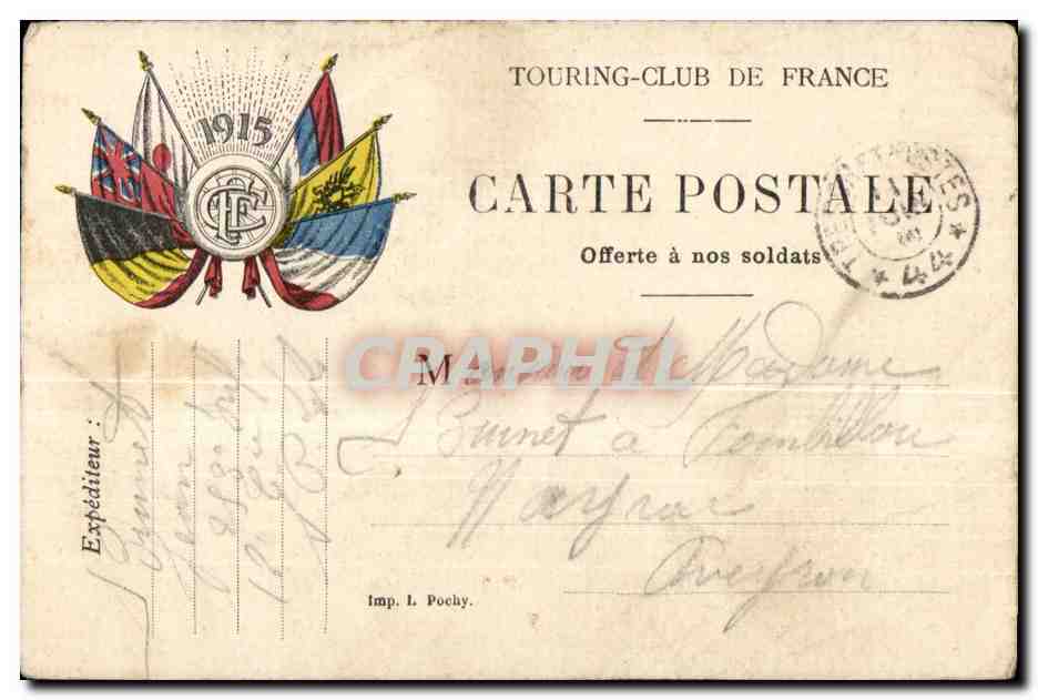 Carte en franchise Militaire Burnet Mayrac