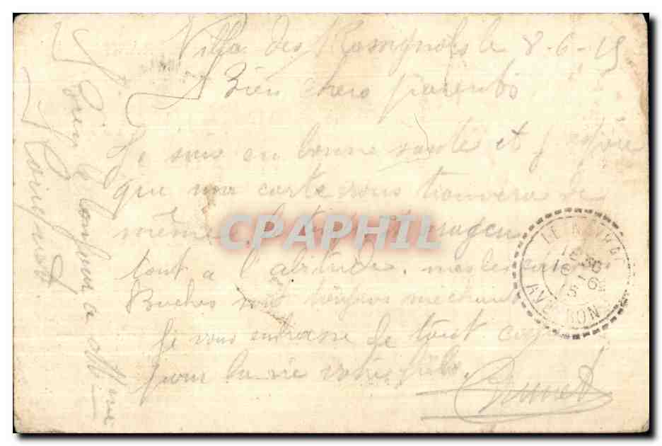 Carte en franchise Militaire Burnet Mayrac — Rückseite