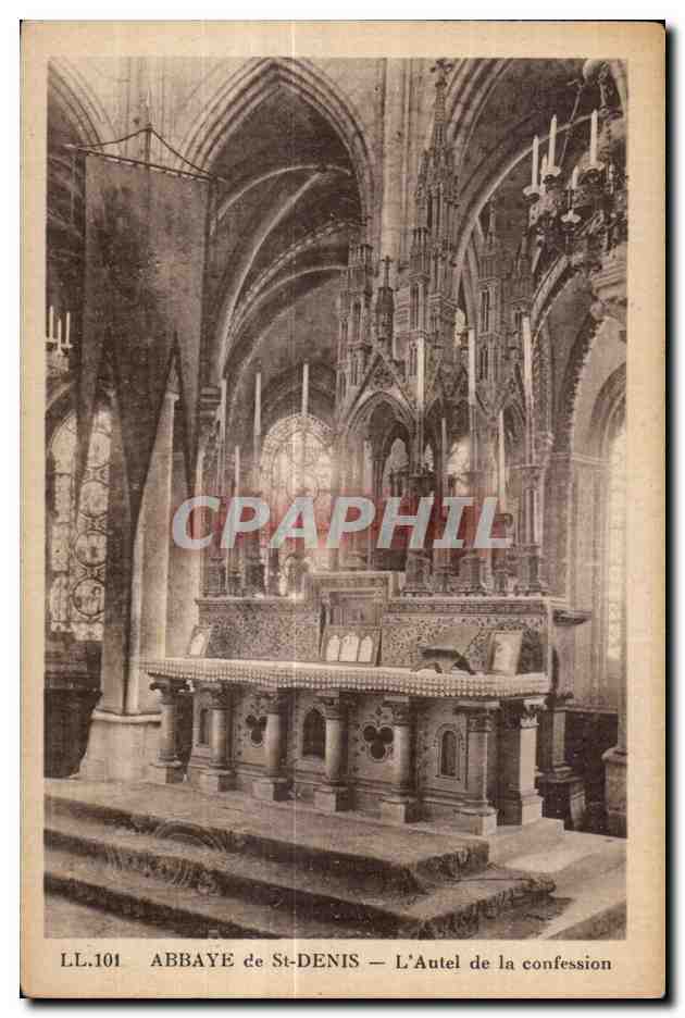 CPA Abbaye de Saint Denis L Autel de la confession