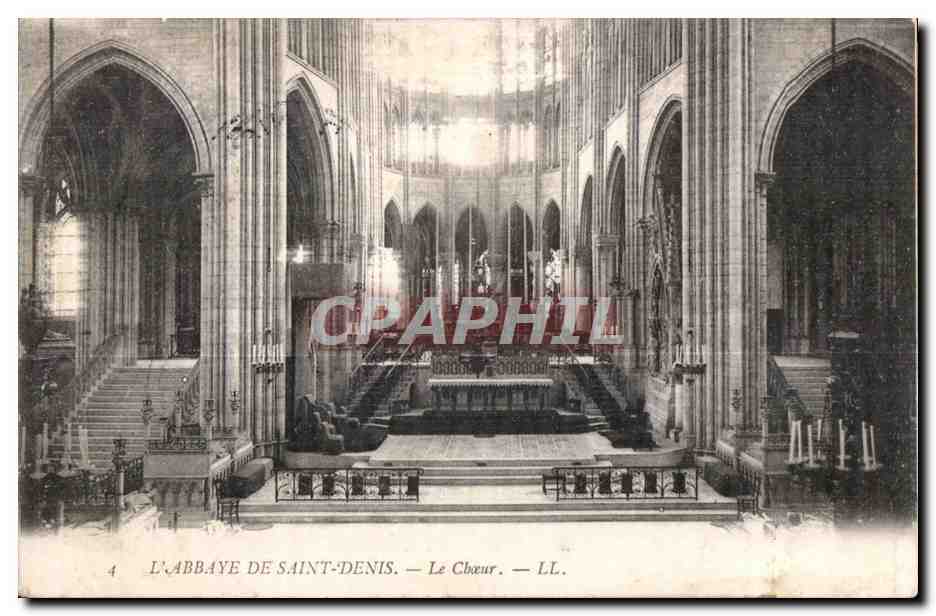 CPA L Abbaye De Saint Denis Le Choeur