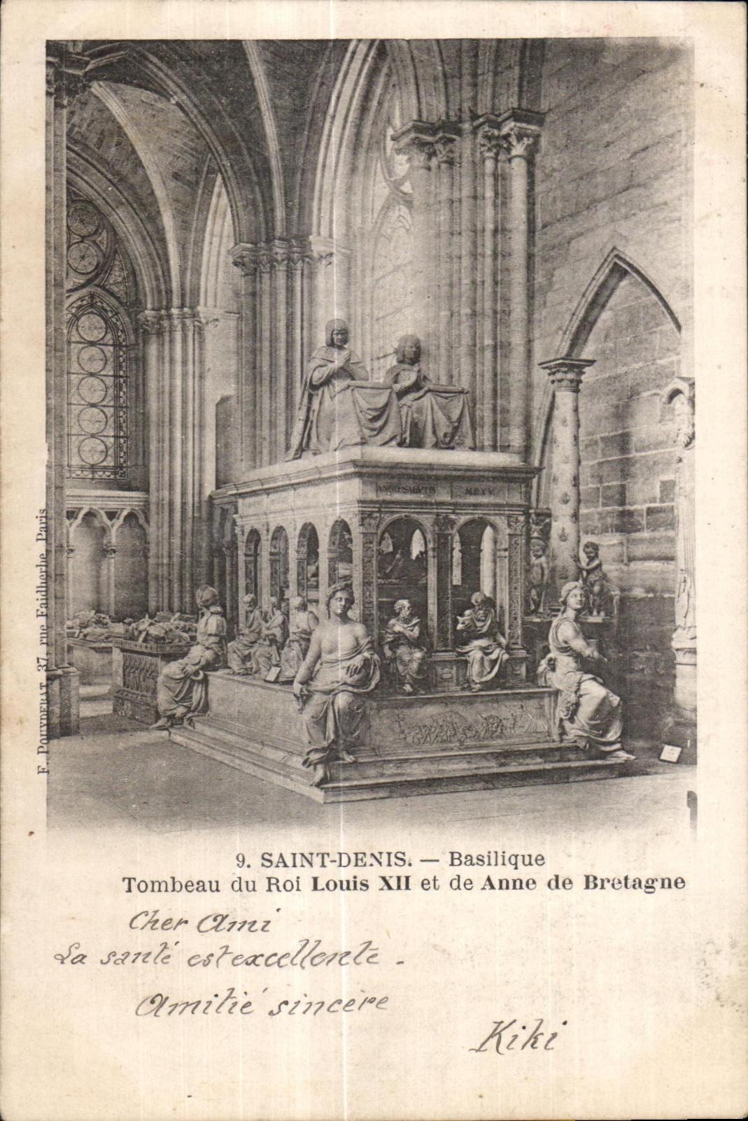 CPA Saint Denis Basilique Tombeau du Roi Louis XII et de Anne de Bretagne