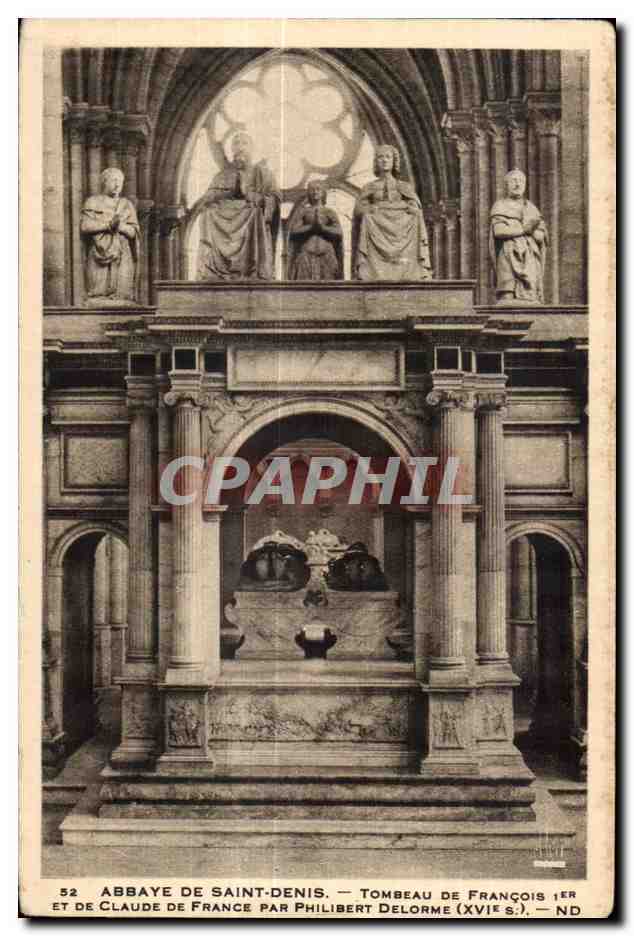 Abbaye de Saint-Denis — Tombeau de François Ier et de Claude de France par Philibert Delorme (XVIe s.)