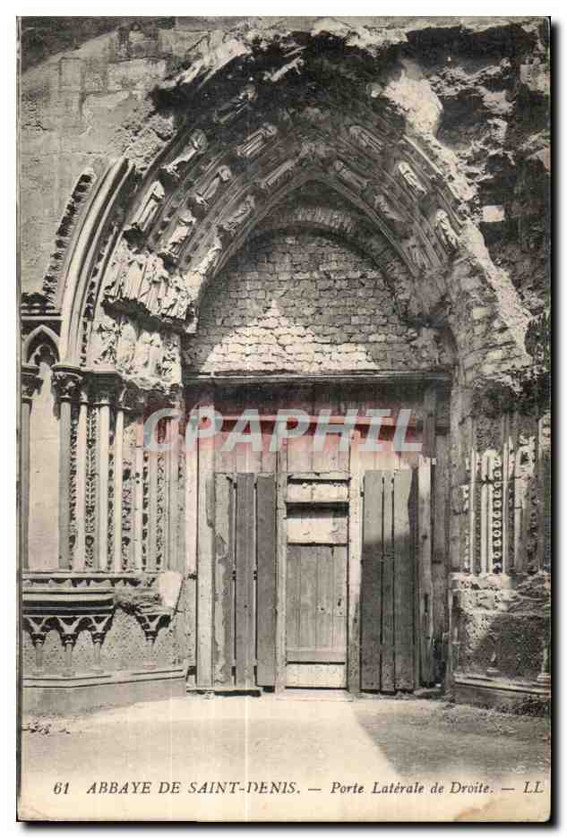 Abbaye de Saint-Denis — Porte Latérale de Droite — LL