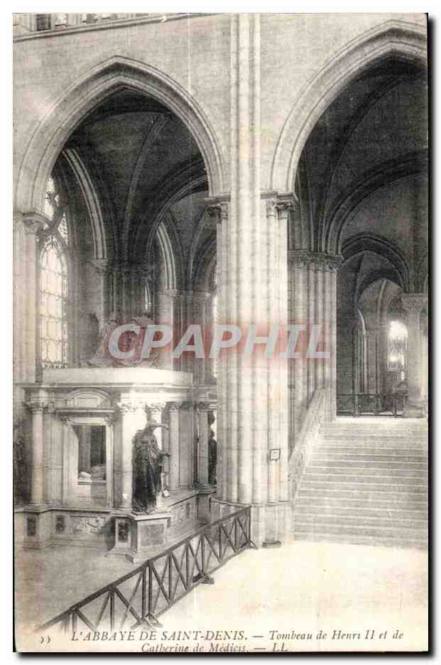 L'ABBAYE DE SAINT-DENIS — Tombeau de Henri II et de Catherine de Médicis — LL