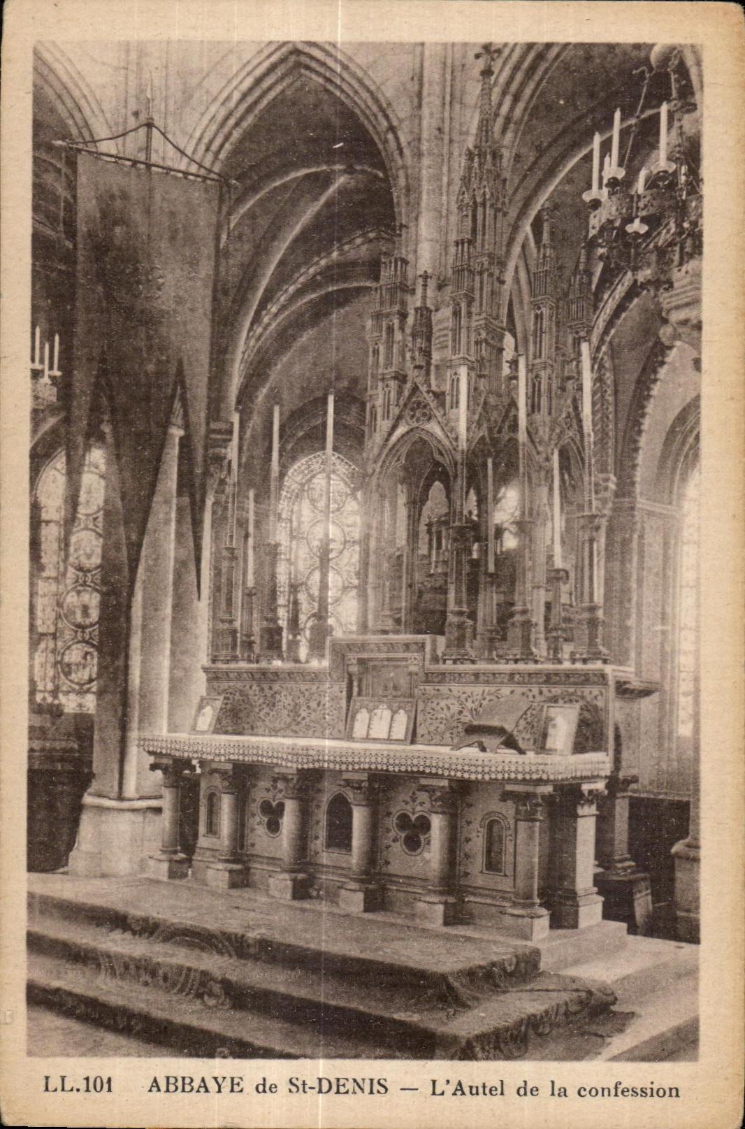 CPA Abbaye de St Denis L Autel de la confession