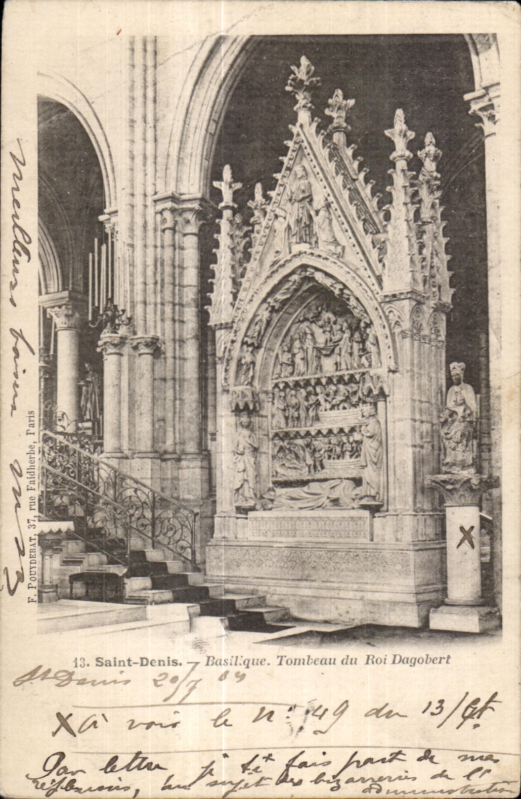 CPA Saint Denis Basilique Tombeau du Roi Dagobert