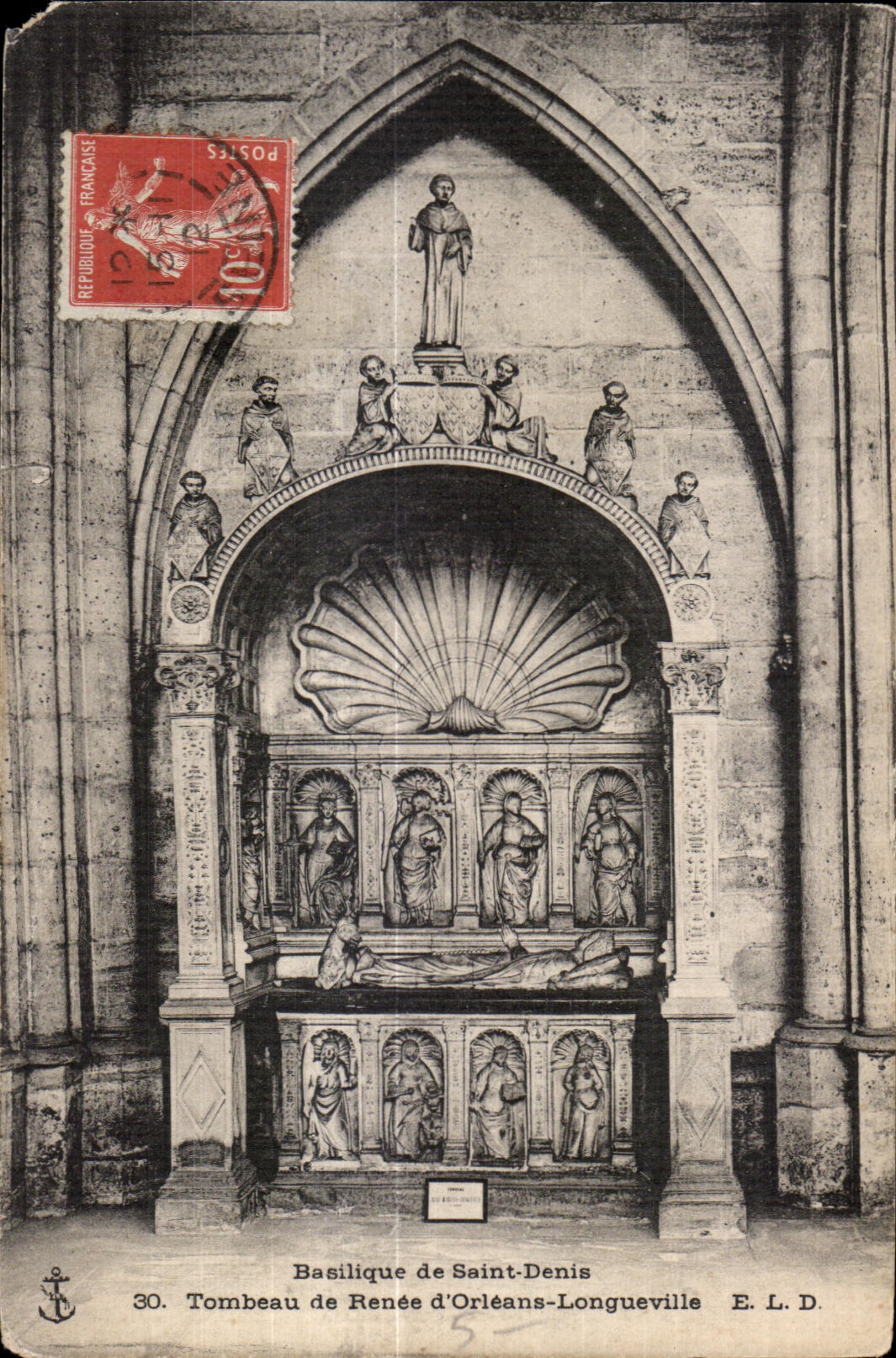 Basilique de Saint-Denis — Tombeau de Renée d'Orléans-Longueville — E. L. D.