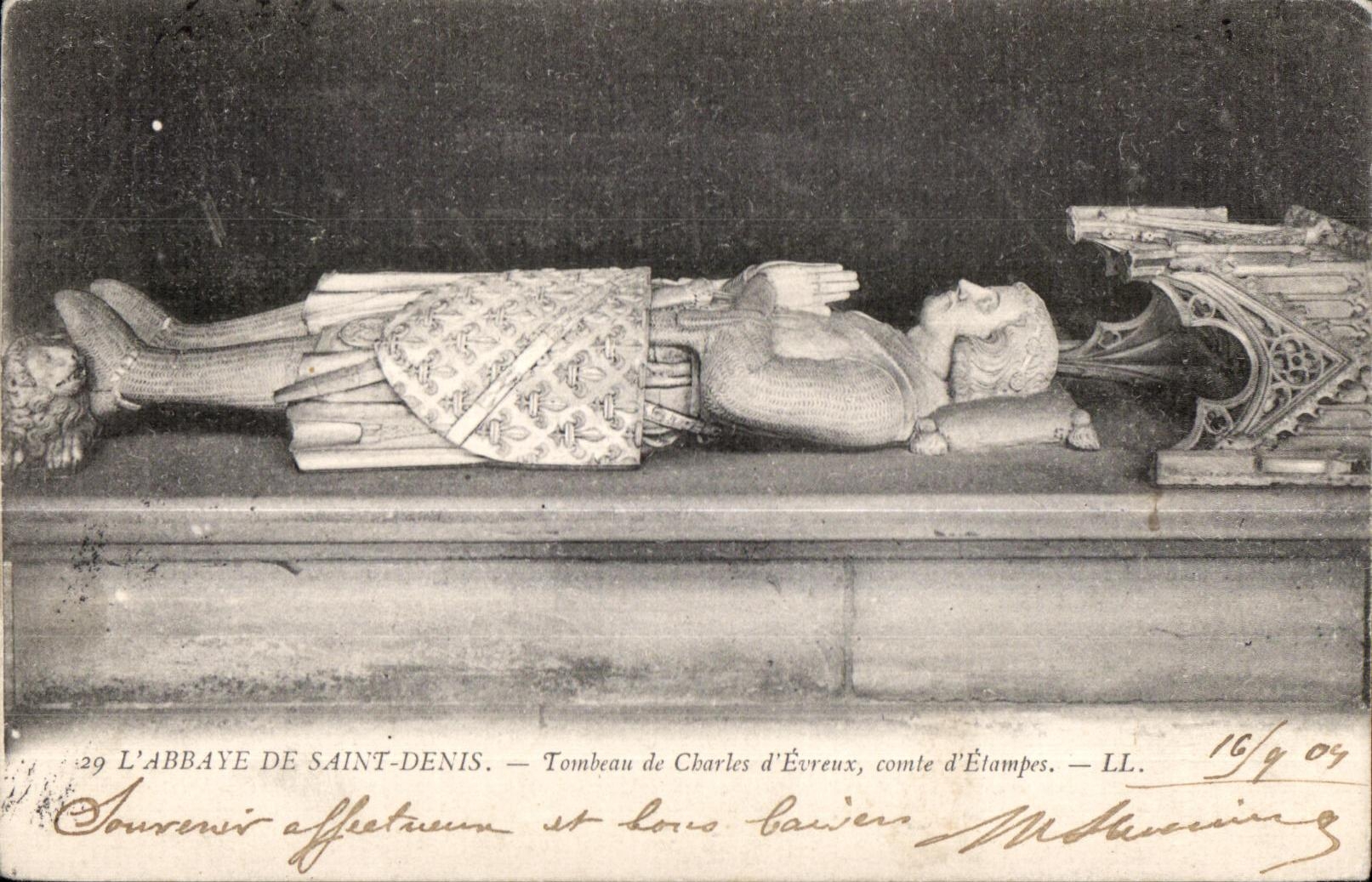 CPA L Abbaye de Saint Denis Tombeau de Charles d Evreux comte d Elampes
