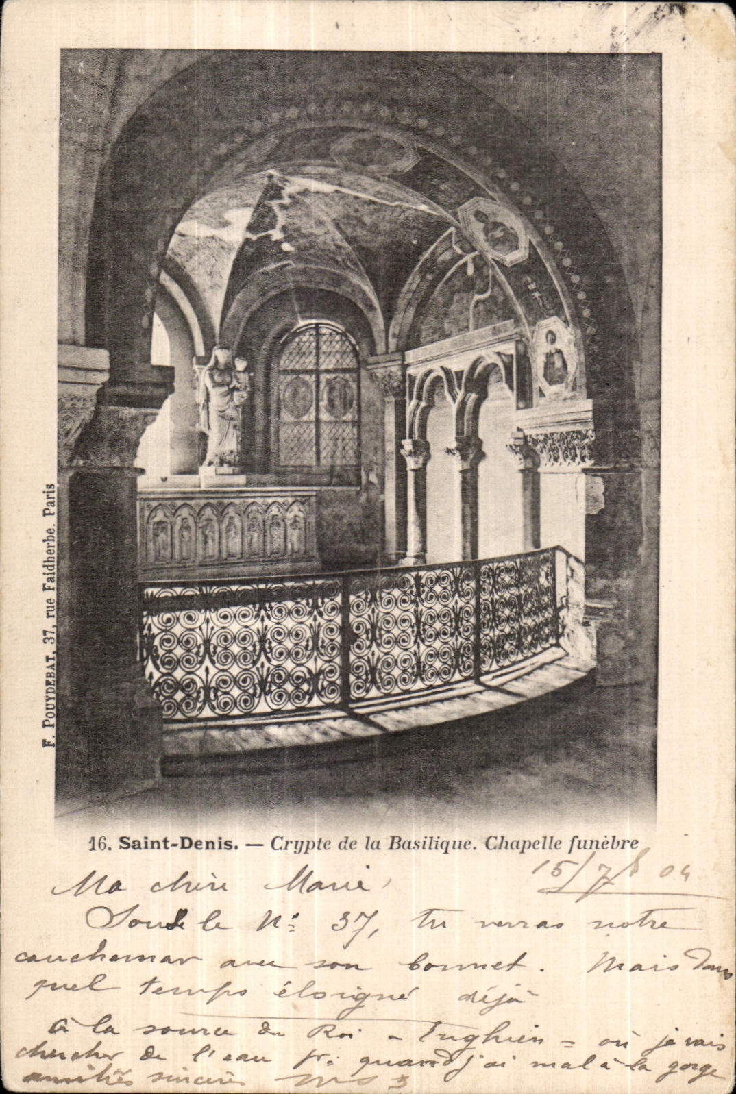 Saint-Denis — Crypte de la Basilique. Chapelle funèbre — F. Poudrebat, Paris, n°16