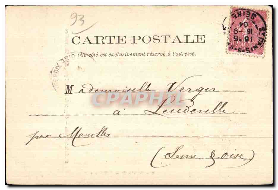 Saint-Denis — Crypte de la Basilique. Chapelle funèbre — F. Poudrebat, Paris, n°16 — Rückseite