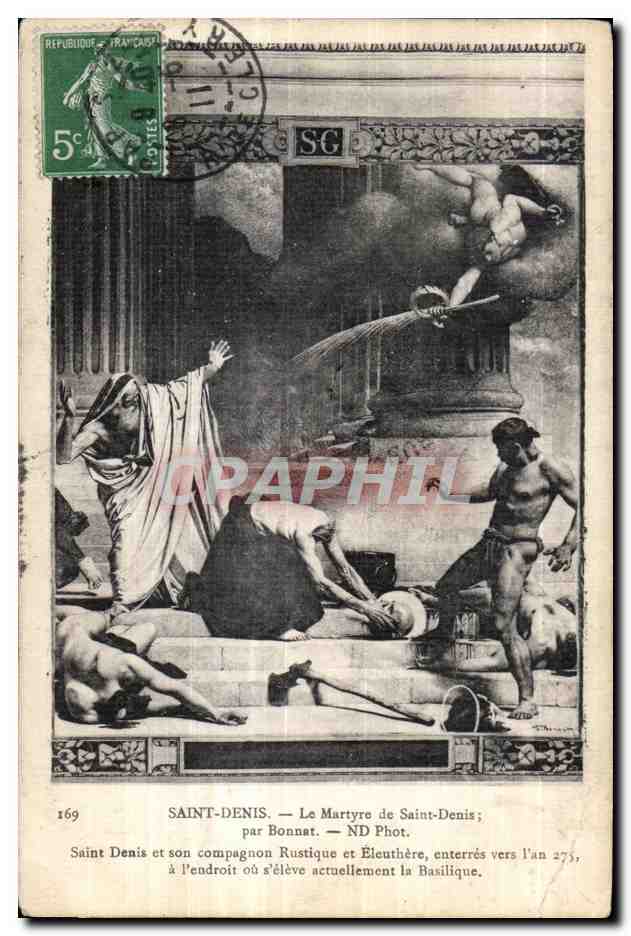CPA Saint Denis Le Martyre de Saint Denis par Bonnat nd Phot