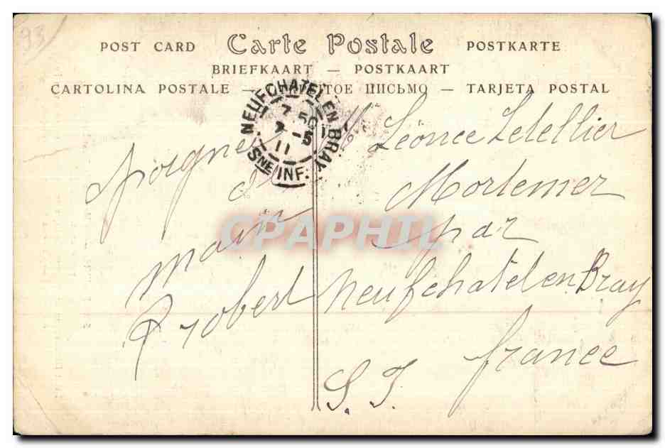 CPA Saint Denis Le Martyre de Saint Denis par Bonnat nd Phot — Verso