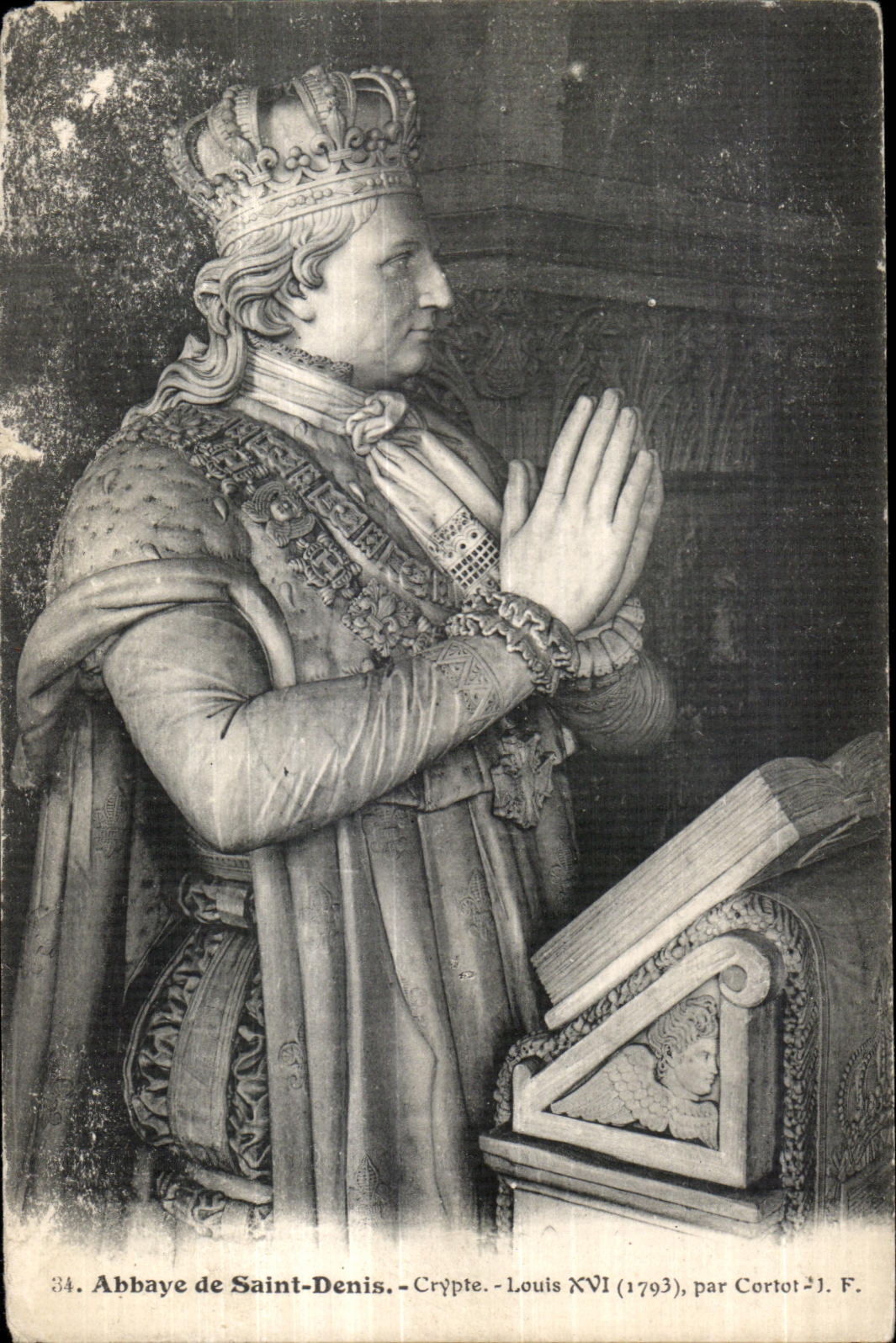Abbaye de Saint-Denis — Crypte — Statue de Louis XVI (1793) — par Cortot