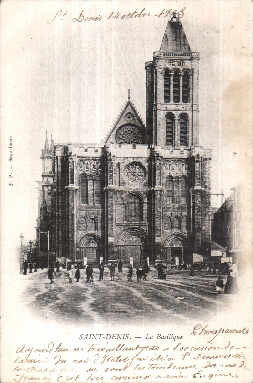 CPA Saint Denis La Basilique Enfants 