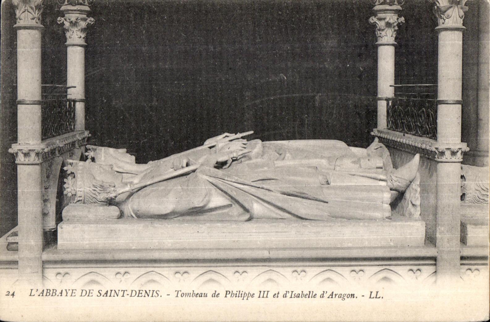 CPA L Abbaye de Saint DenisTombeau de Philippe III et d Isabelle d Aragon