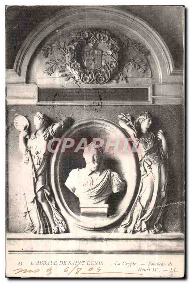 CPA L Abbaye de Saint Denis La Crypte Tombeau de Henri IV