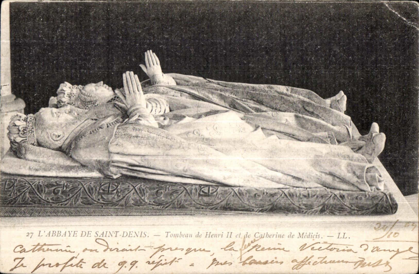L'ABBAYE DE SAINT-DENIS — Tombeau de Henri II et de Catherine de Médicis — LL.