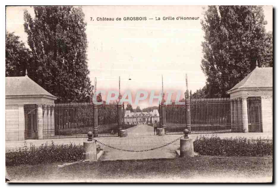 CPA Chateau de Grosbois La Grille d Honneur
