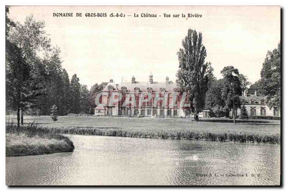 CPA Domine de Grosbois (S   O) Le Chateau Vue sur la Riviere
