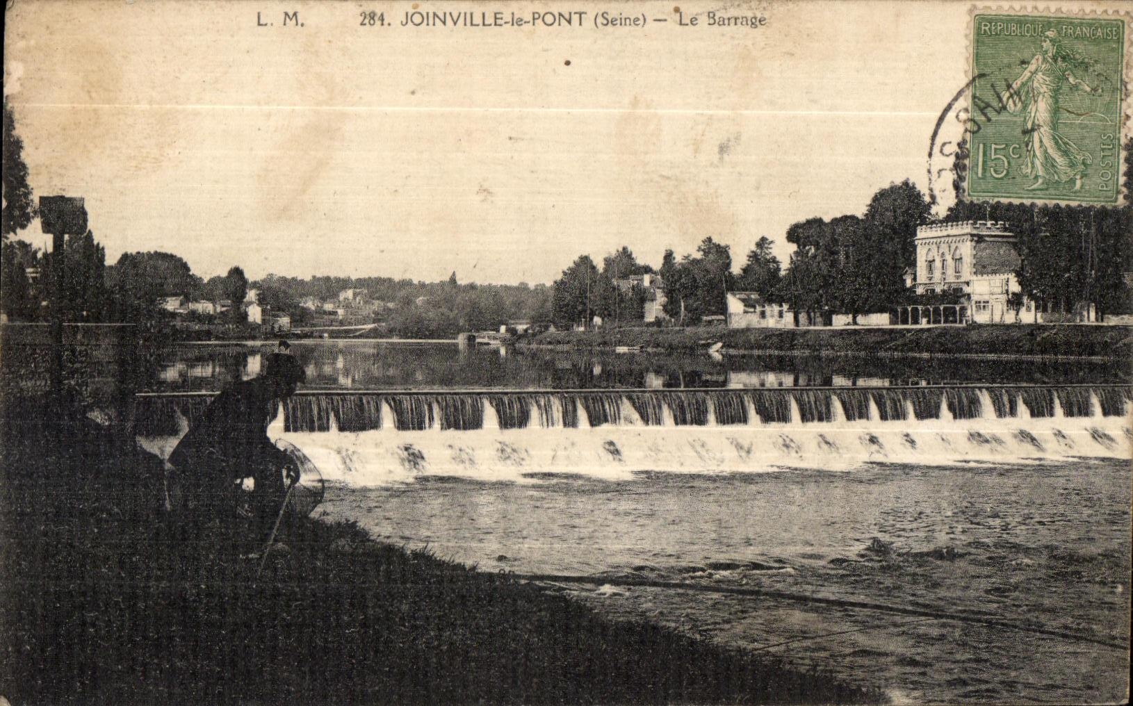CPA Joinville le Pont (Seine) Le Barrage Pecheur
