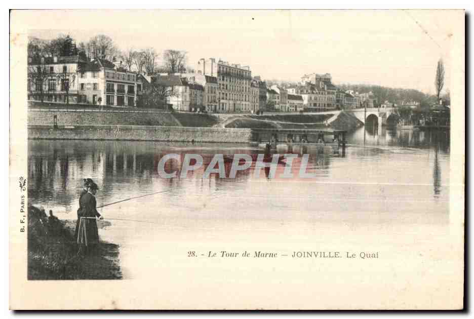 Le Tour de Marne — JOINVILLE. Le Quai — B. F., PARIS. N° 28
