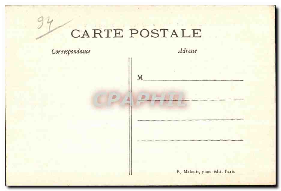 Les Bords de la Marne — JOINVILLE-le-PONT — Le Barrage — E.M. — n° 1528 — Rückseite