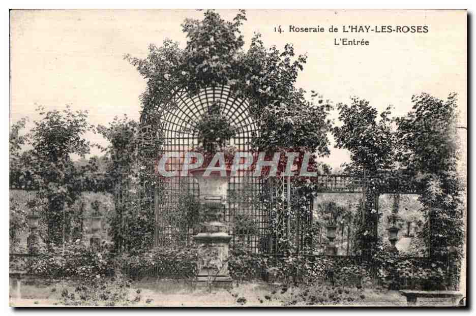 CPA Roseraie de L Hay Les Roses L Entree