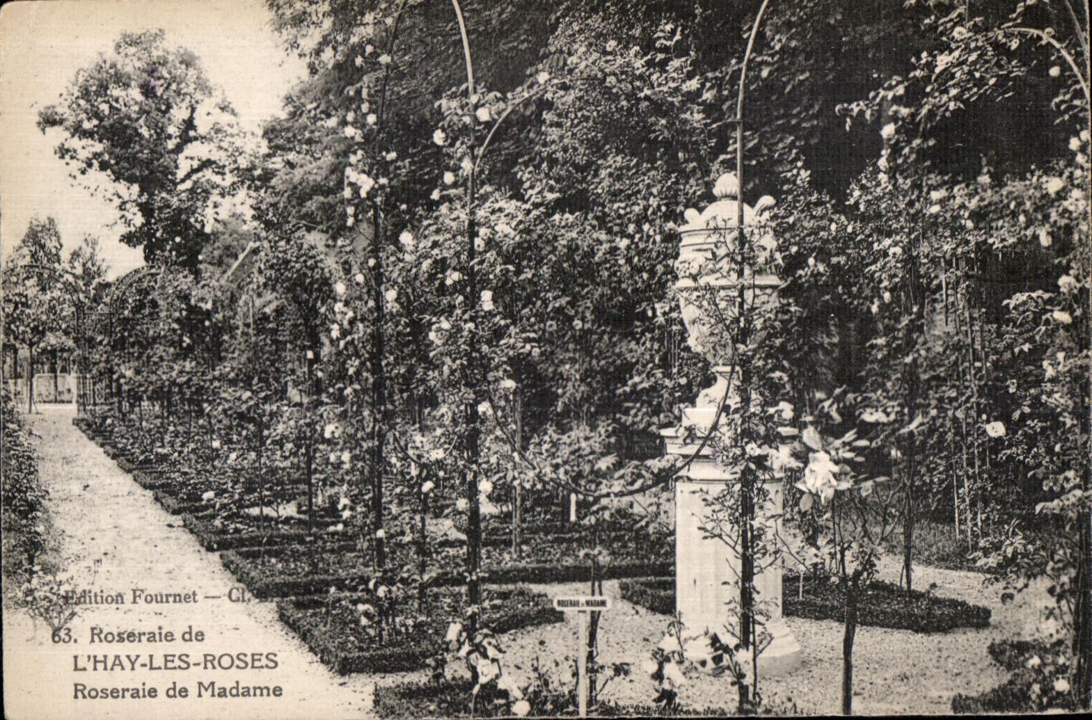 CPA Roseraie de L Hay Les Roses Roseraie de Madame