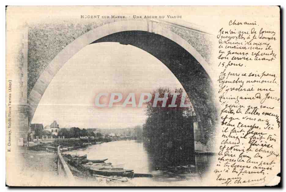 CPA Nogent sur Marne Une Arche du Viaduc