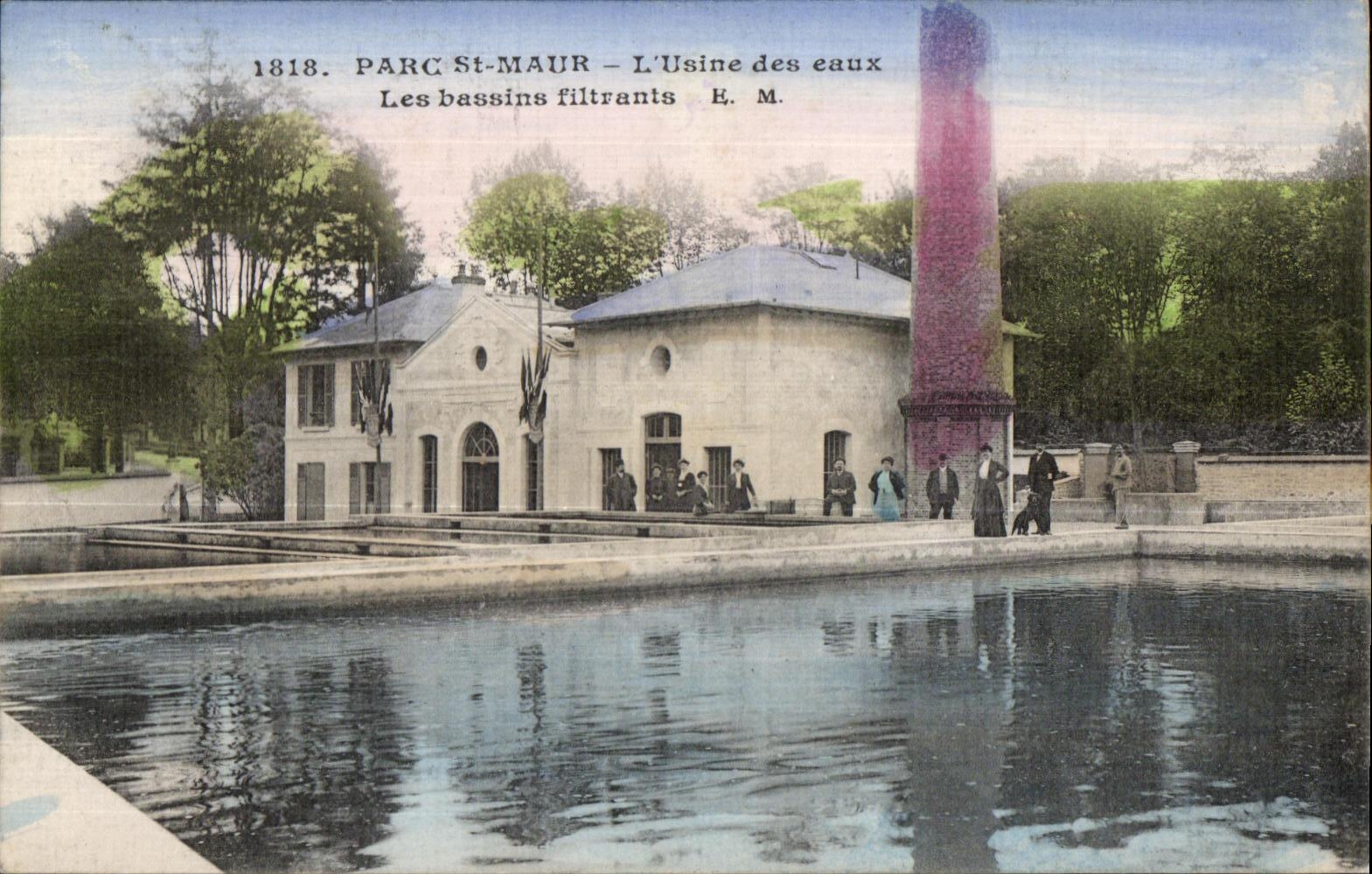 PARC ST-MAUR — La fábrica de agua — Los pozos de filtración — E. M.