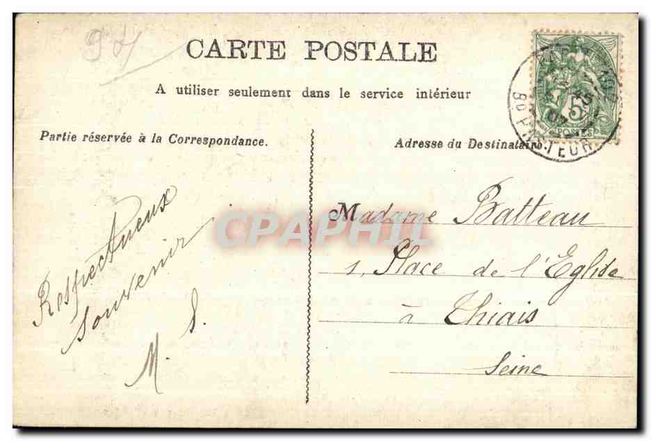 CPA Norte Dames des Miracles a Saint Maur les Fosses  — Rückseite