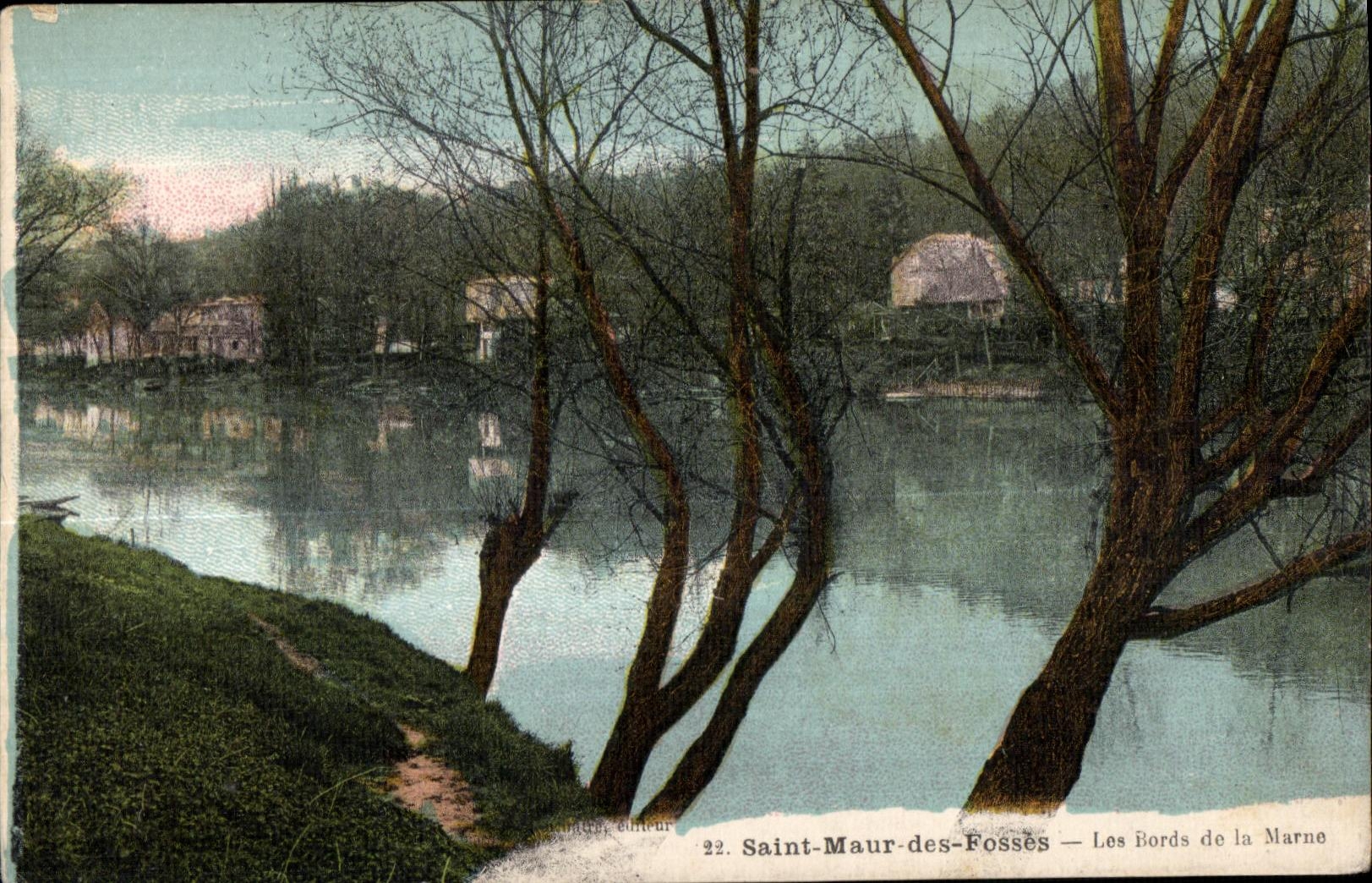 CPA Saint Maur des Fosses Les Bords de la Mare