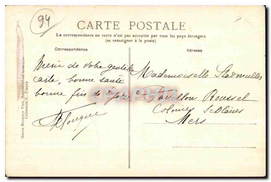 Saint-Maur-Crétèil — Passerelle de l'Île Fleurie — éditeur F. F. — Reverso
