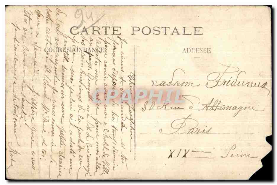 CPA La Gare de St Maur Creteil — Rückseite