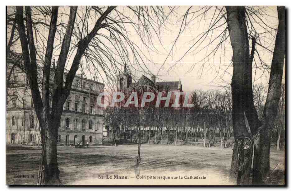 Le Mans — Coin pittoresque sur la Cathédrale — Édition N° 61