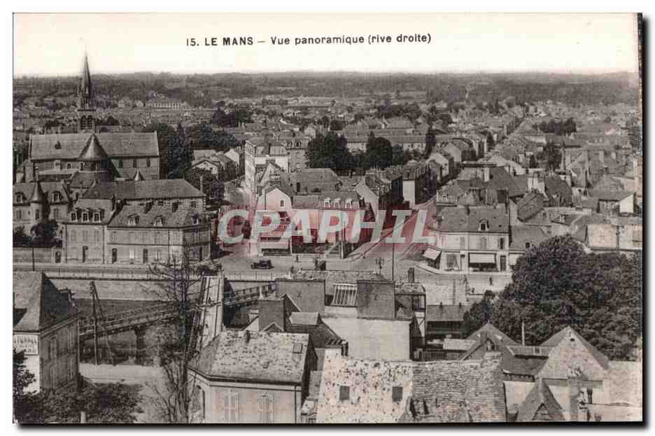 CPA Le Mans Vue panoramique 