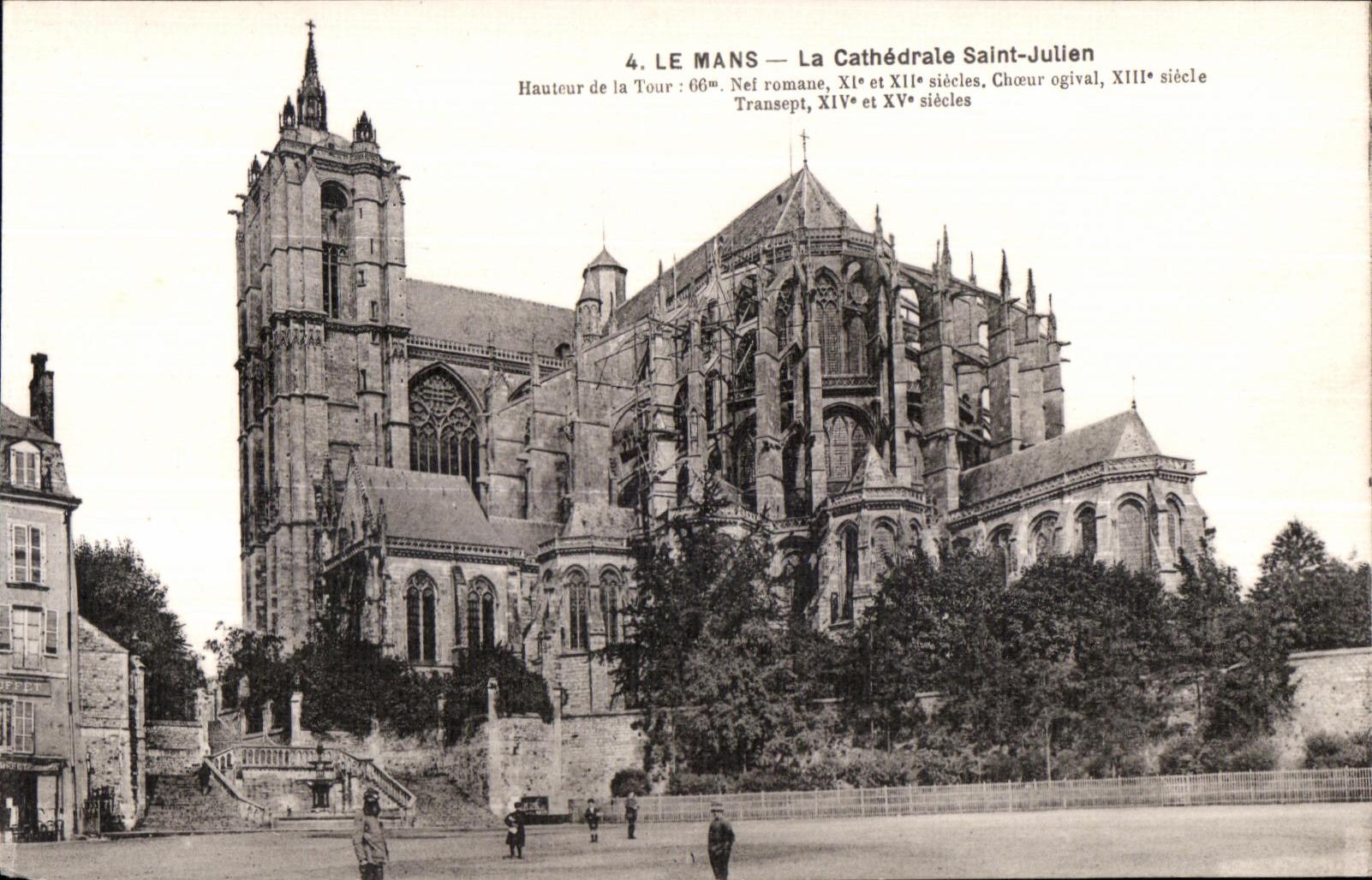 Le Mans — La Cathédrale Saint-Julien — imp. phot. A. Dolbeau, 8, rue Aurvray, Le Mans
