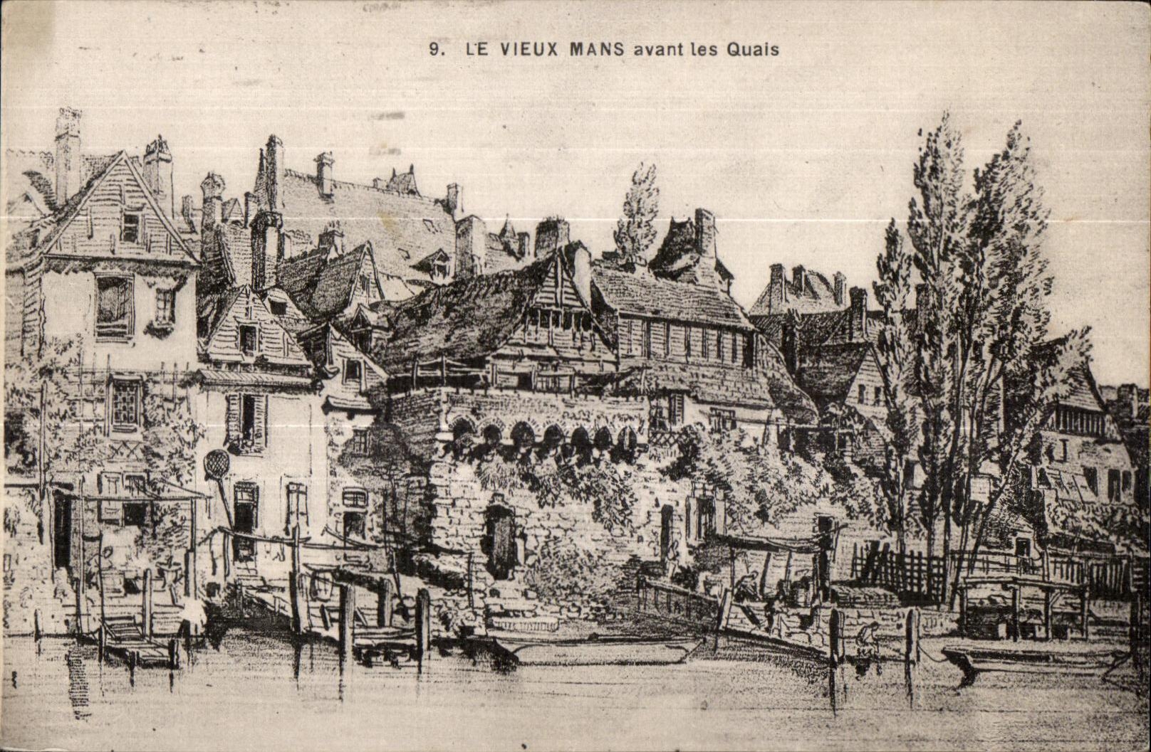 CPA Le Vieux Mans avant les Quais