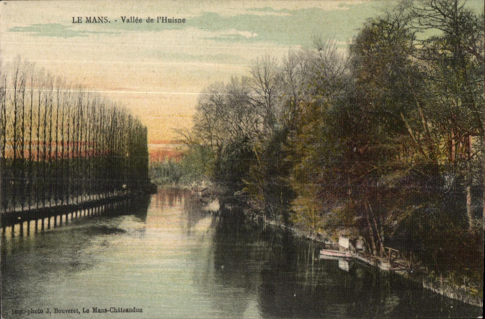 Le Mans - Vallée de l'Huisne — Imp.-photo J. Bouveret, Le Mans-Châteaudun