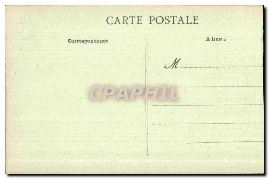 CPA Le Mans Place du Chateau L Eveche Installe depuis dans le Grabatotre  — Rückseite