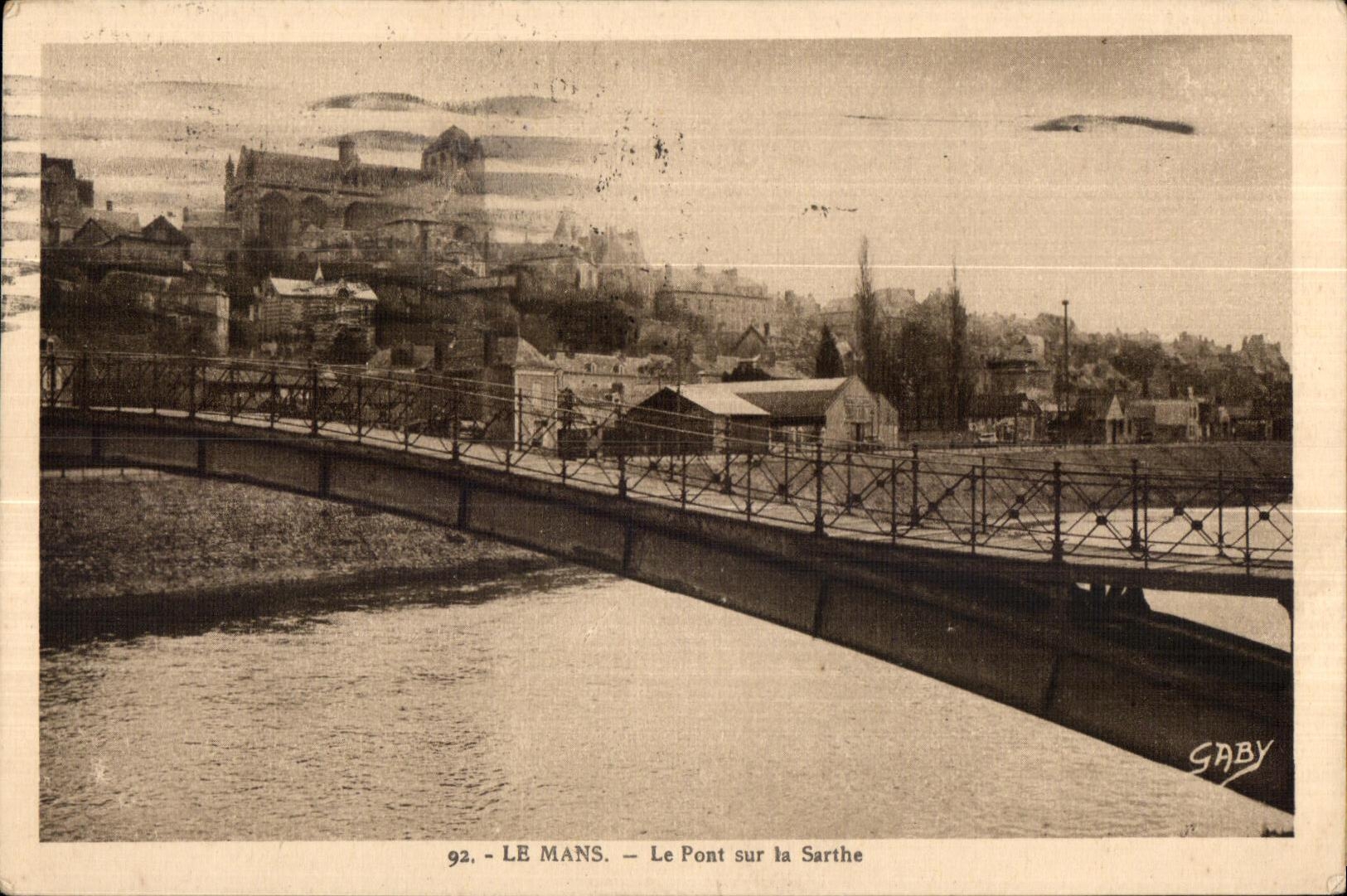 CPA Le Mans Le pont sur la Sarthe