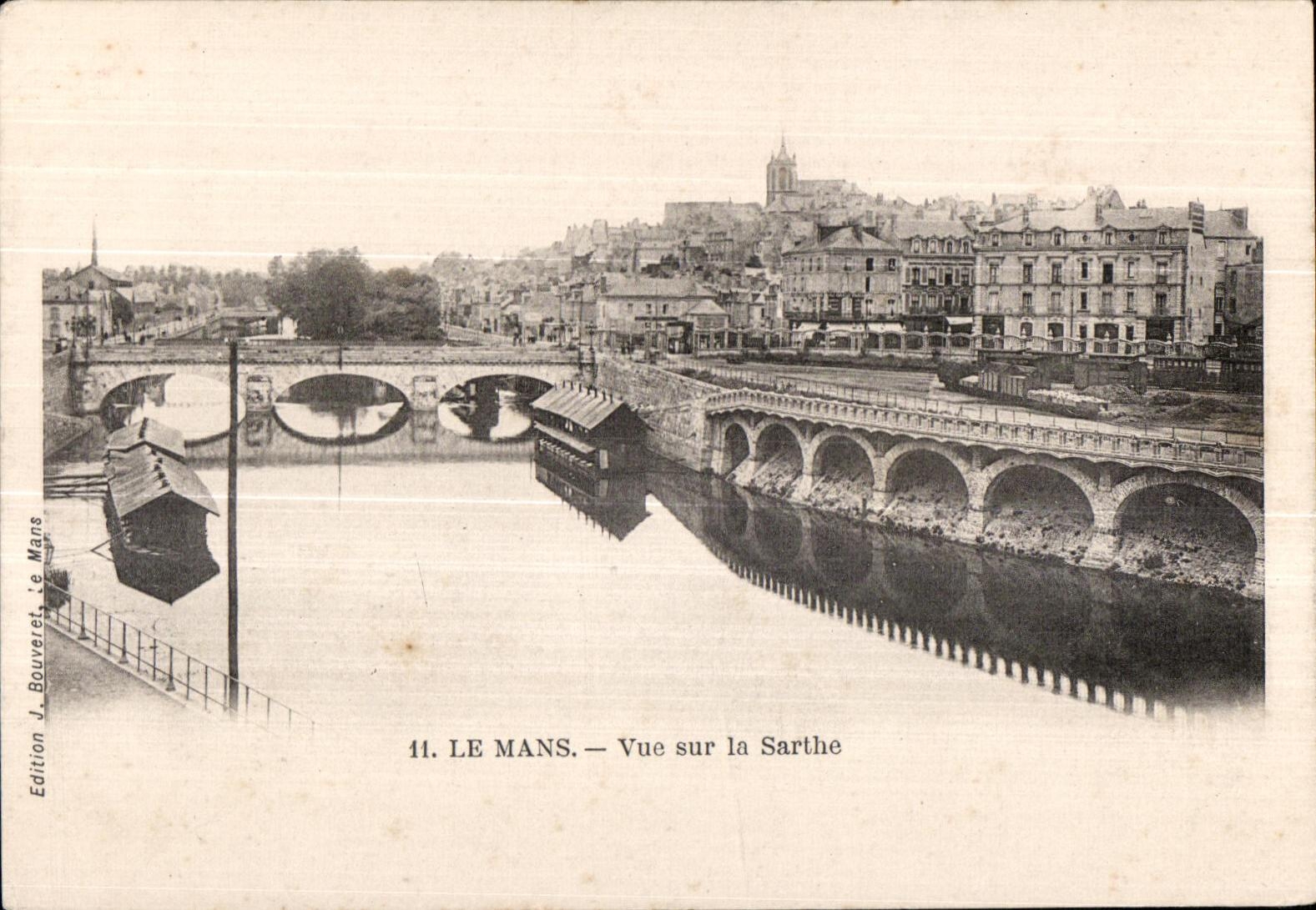 CPA Le Mans Vue Sur la Sarthe