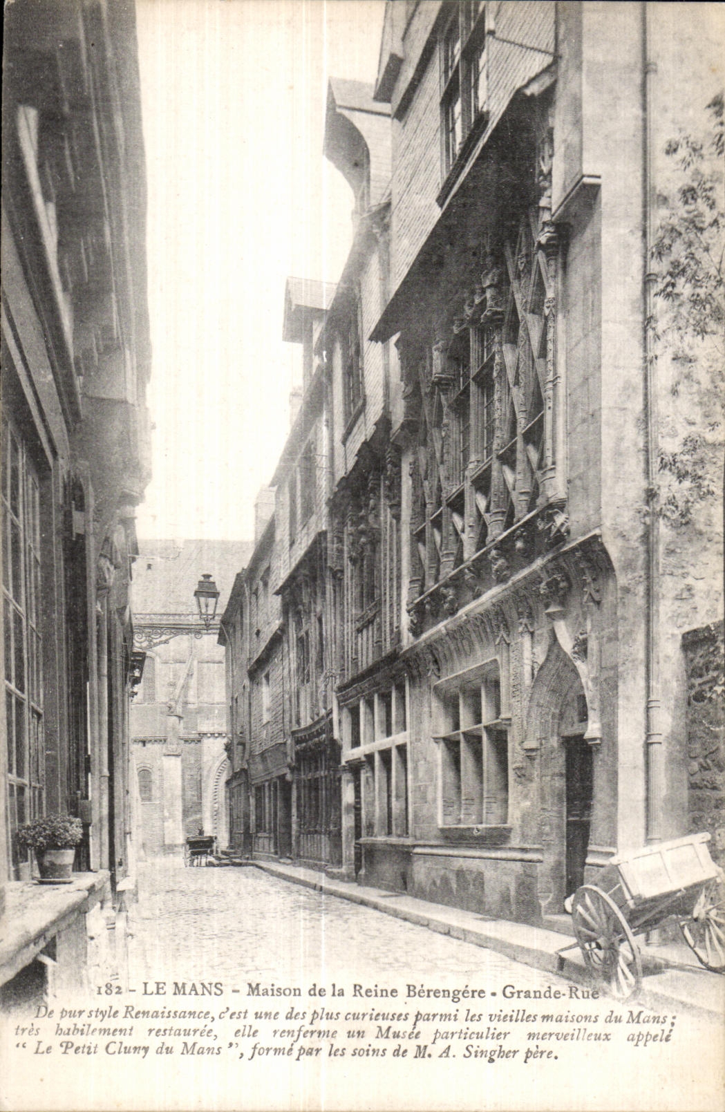 CPA Le Mans Maison de la Reine Berengere Grande Rue