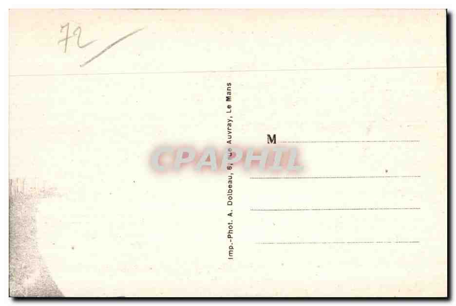 CPA Le Mans Jardin des Plantes Un beau coin  — Rückseite