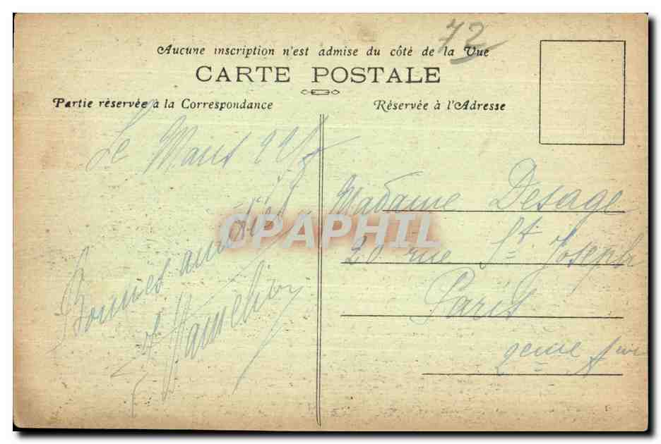 CPA Le Mans Passerelle du Moulin d Enfer et vieux Mans — Rückseite